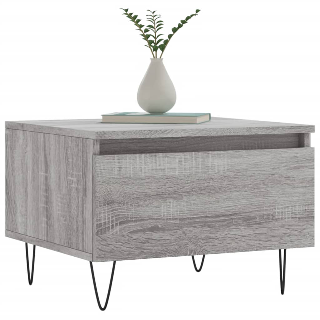 vidaXL Coffee Tables 2 pcs Grey Sonoma 50x46x35 cm Engineered Wood