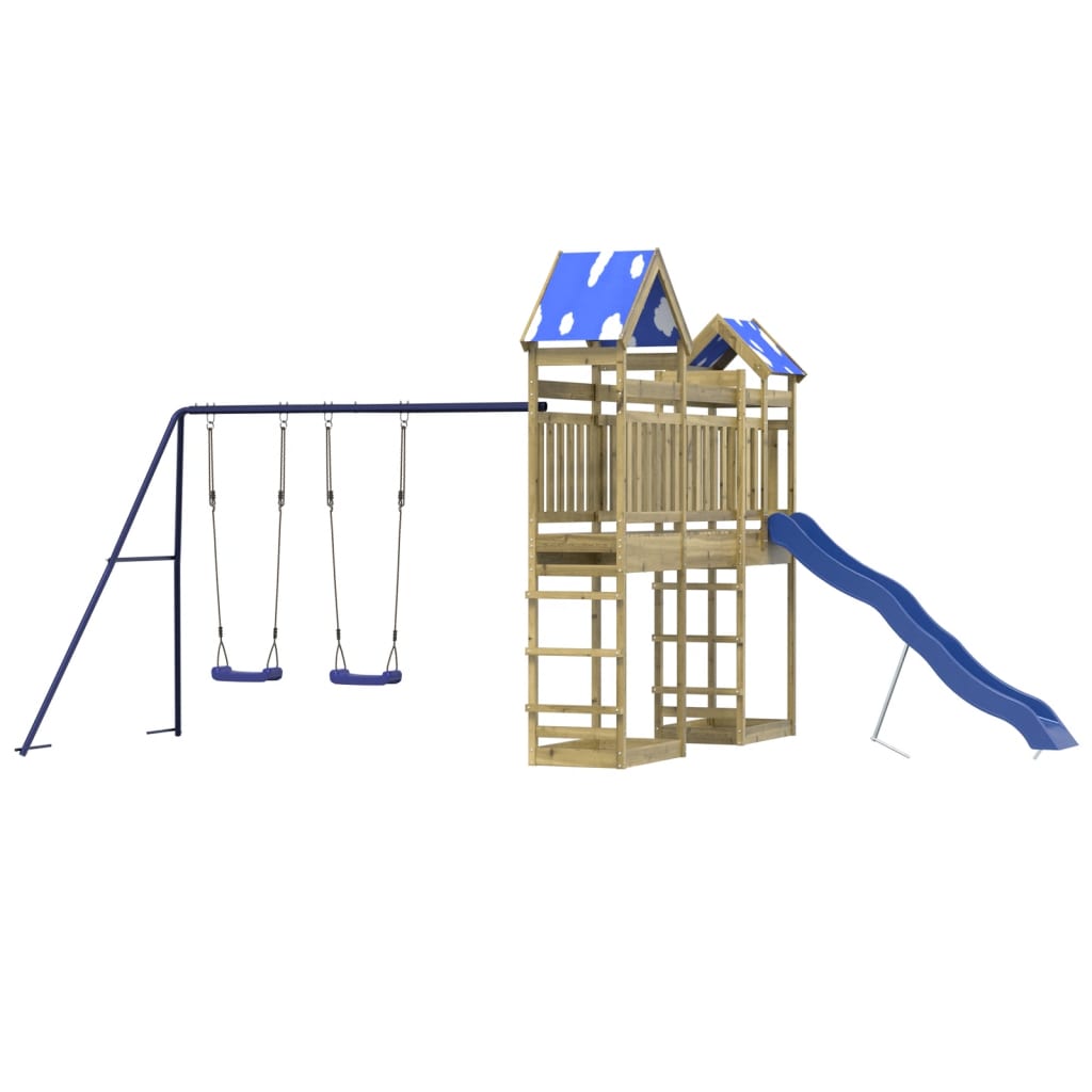 vidaXL Outdoor Playset Impregnated Wood Pine