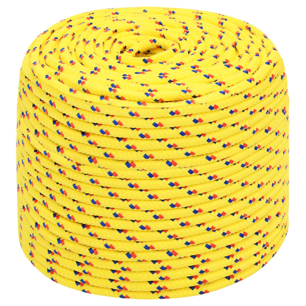 vidaXL Boat Rope Yellow 6 mm 100 m Polypropylene