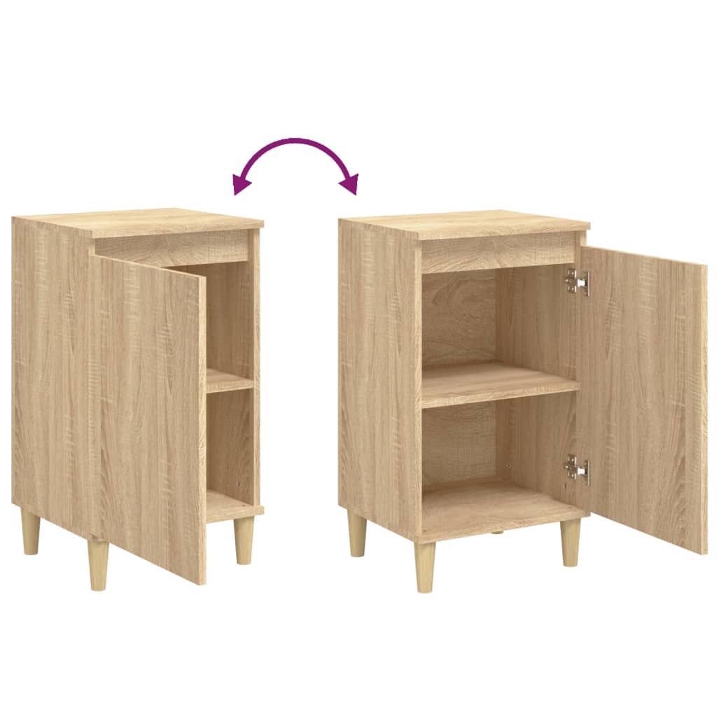 vidaXL Bedside Cabinets 2 pcs Sonoma Oak 40x35x70 cm Engineered Wood