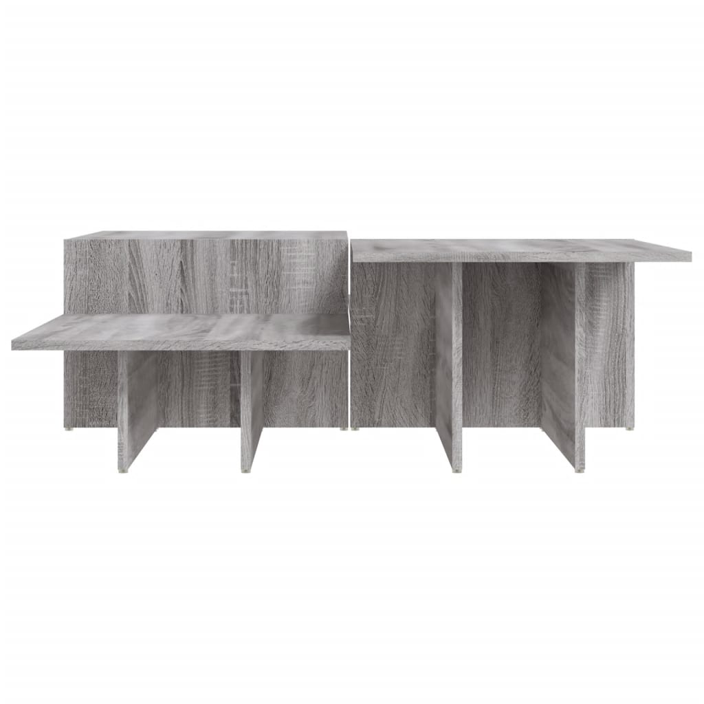 vidaXL Coffee Tables 2 pcs Grey Sonoma Engineered Wood