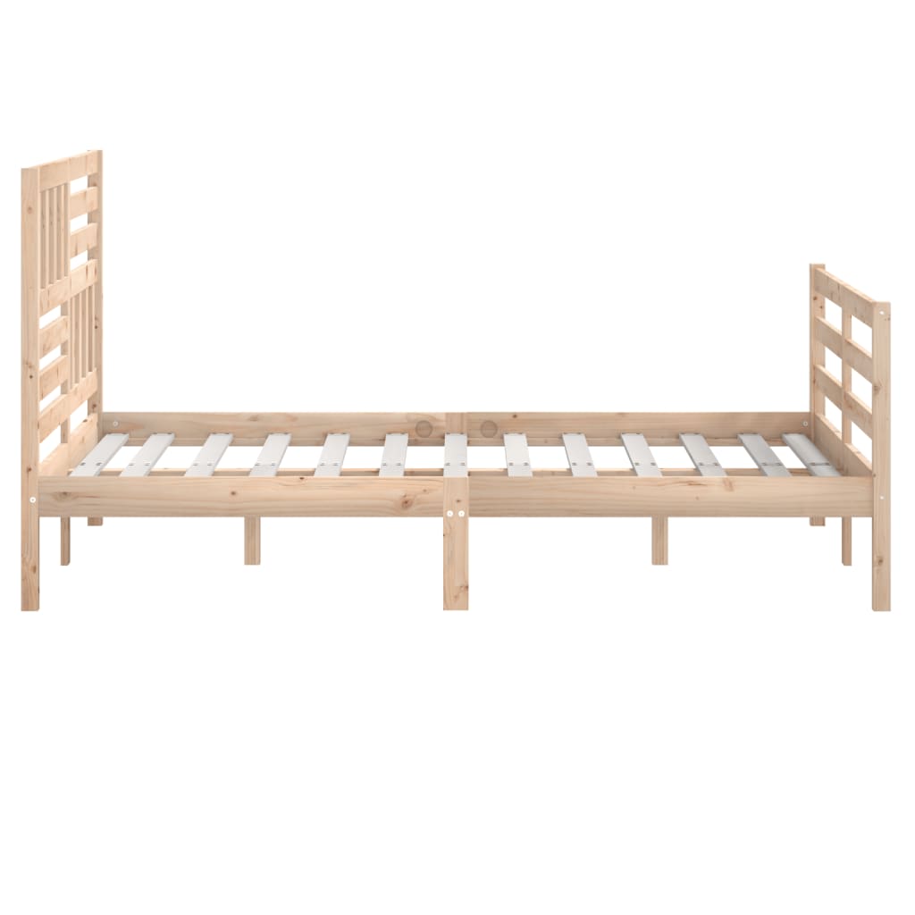 vidaXL Bed Frame without Mattress Solid Wood 160x200 cm