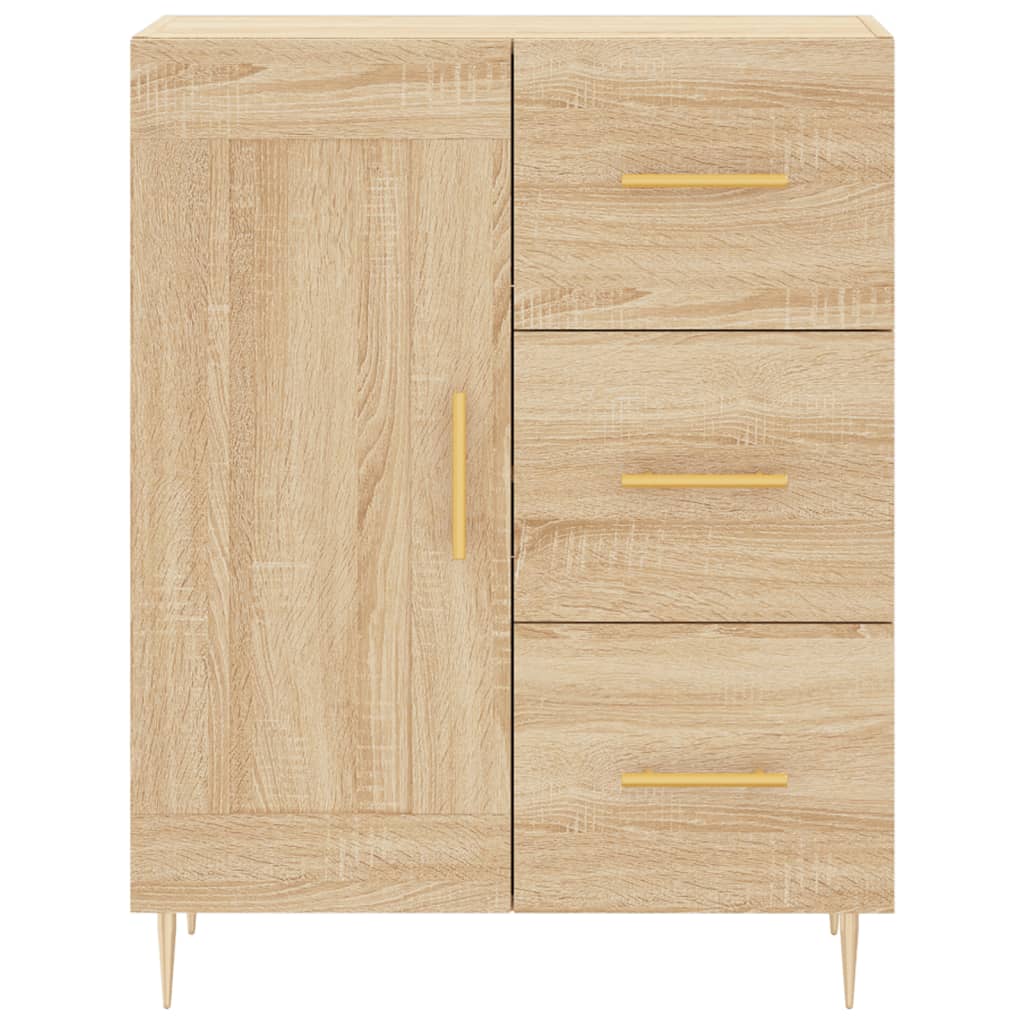 vidaXL Highboard Sonoma Oak 69.5x34x180 cm Engineered Wood