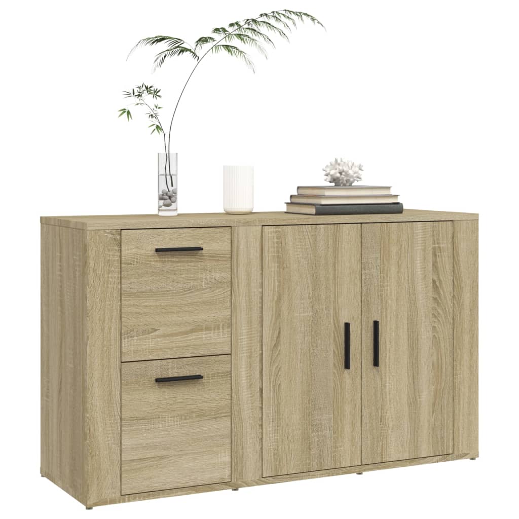 vidaXL Sideboard Sonoma Oak 100x33x59.5 cm Engineered Wood