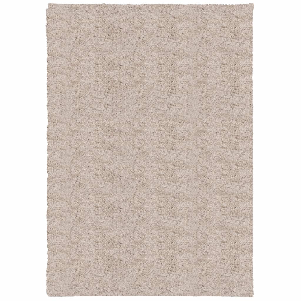 vidaXL Shaggy Rug PAMPLONA High Pile Modern Beige 160x230 cm