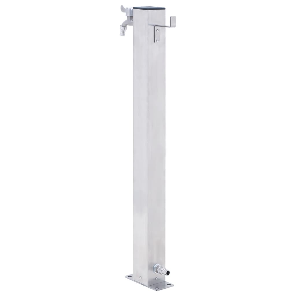 vidaXL Garden Water Column 80 cm Stainless Steel Square