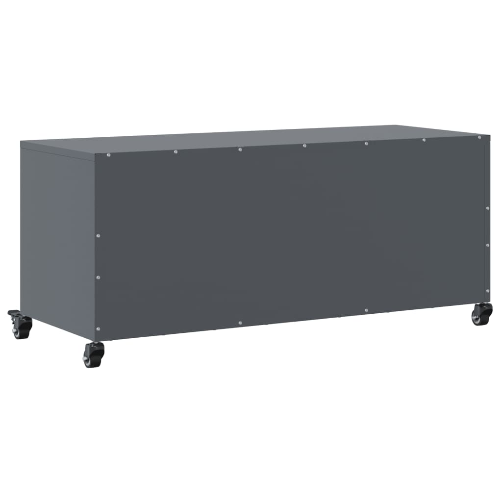 vidaXL TV Cabinet Anthracite 100.5x39x43.5 cm Steel