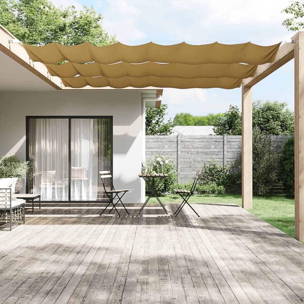 vidaXL Vertical Awning Beige 100x360 cm Oxford Fabric