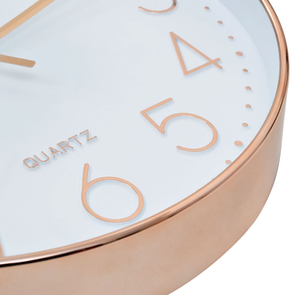 vidaXL Wall Clock 30 cm Rose Gold