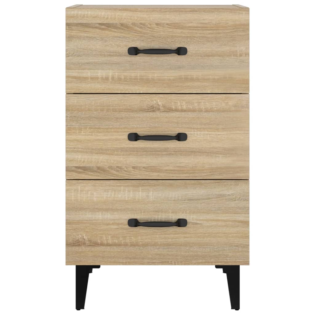 vidaXL Bedside Cabinet Sonoma Oak 40x40x66 cm Engineered Wood