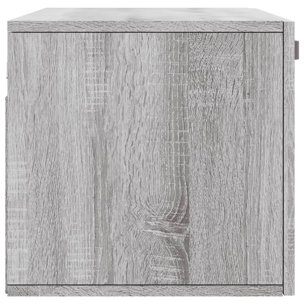 vidaXL Wall Cabinet Grey Sonoma 80x36.5x35 cm Engineered Wood