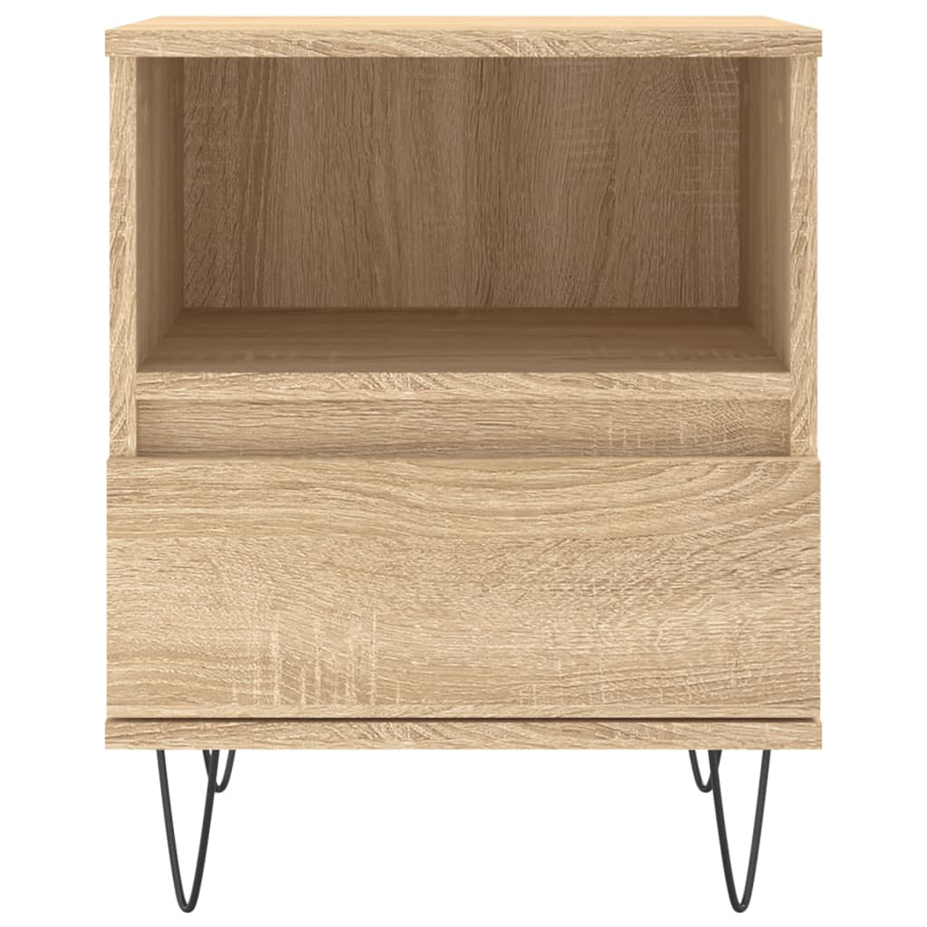 vidaXL Bedside Cabinets 2 pcs Sonoma Oak 40x35x50 cm Engineered Wood