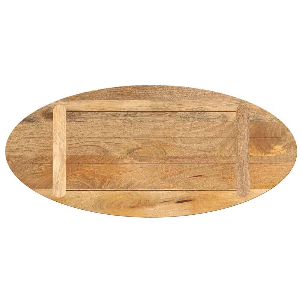 vidaXL Table Top 80x40x2.5 cm Oval Solid Wood Mango