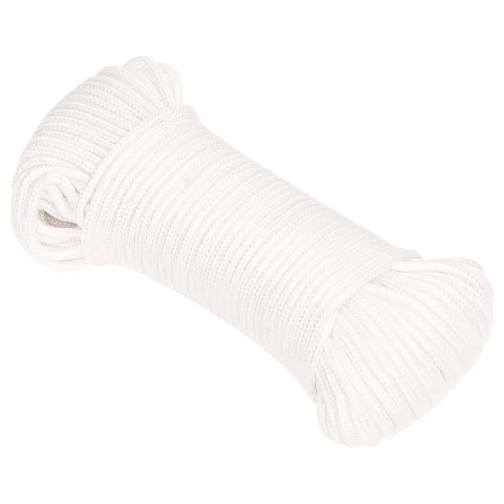 vidaXL Boat Rope Full White 3 mm 500 m Polypropylene