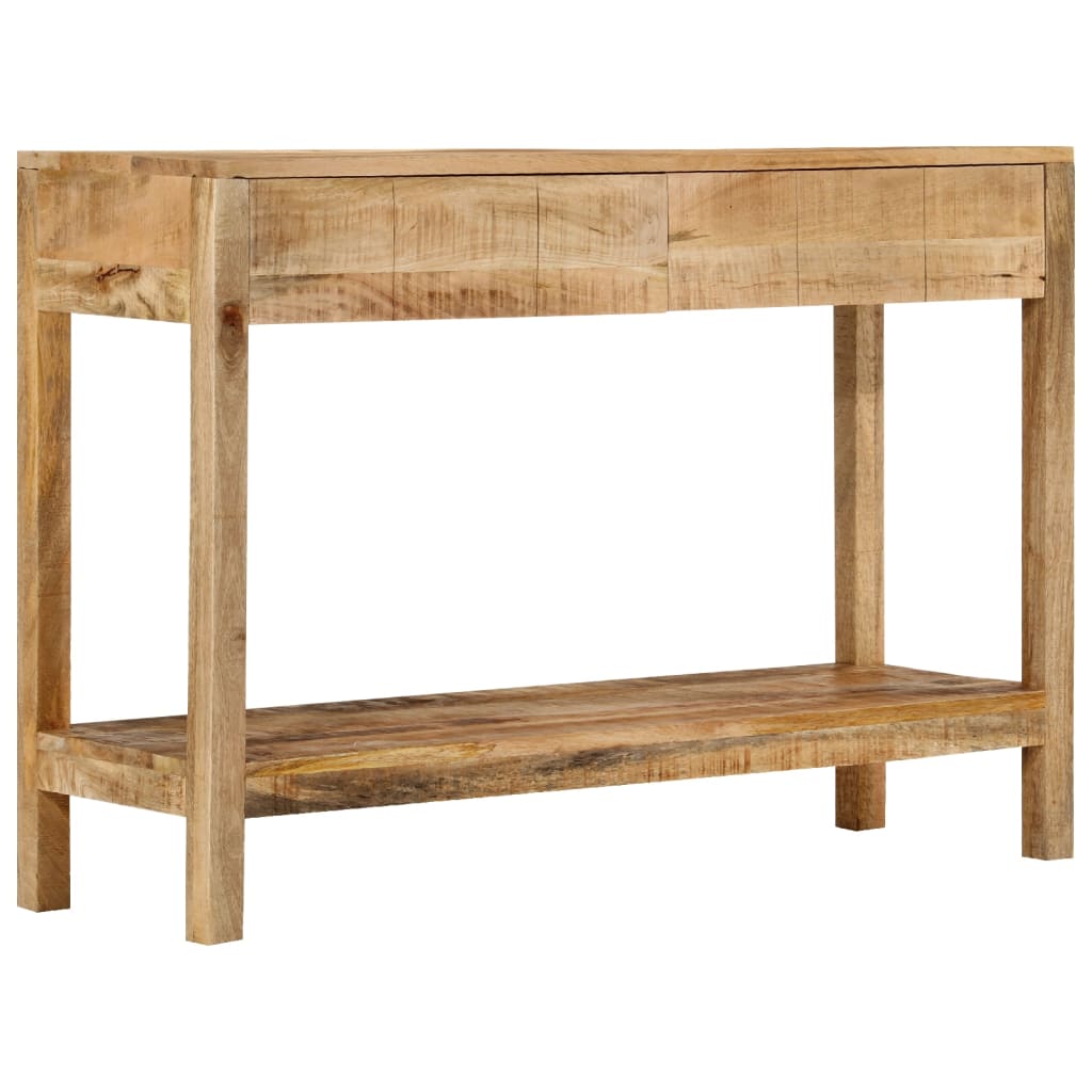 vidaXL Console Table with 2 Drawers 110x35x75 cm Solid Wood Mango