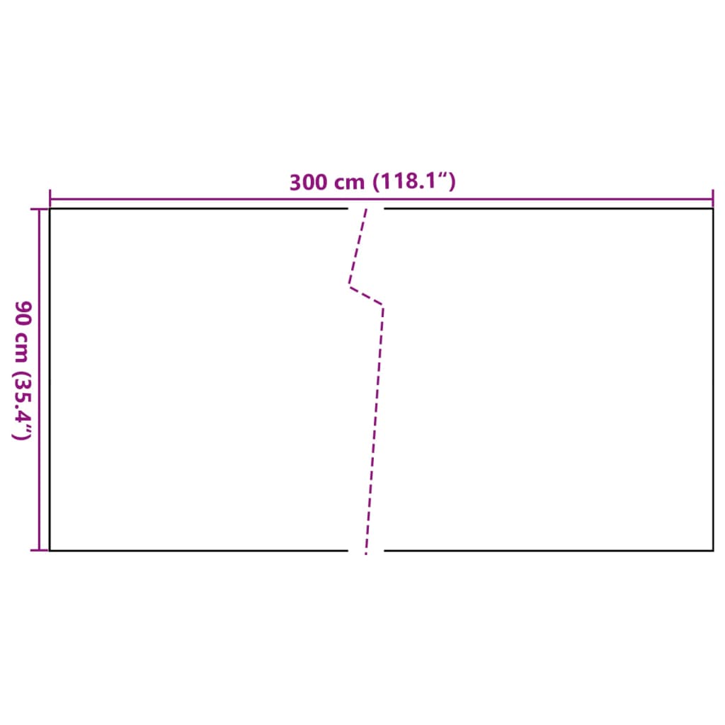 vidaXL Balcony Screen Brown and Black 300x90 cm Poly Rattan