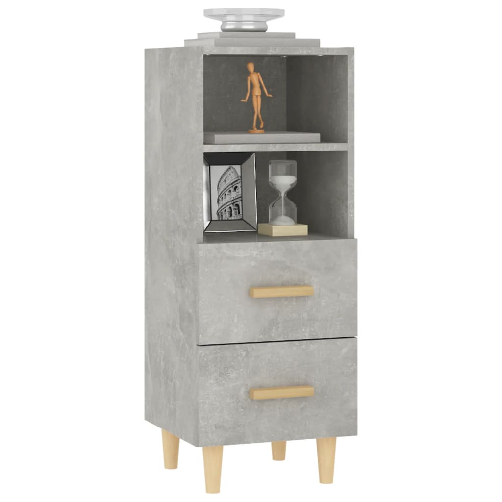 vidaXL Sideboard Concrete Grey 34.5x34x90 cm Engineered Wood