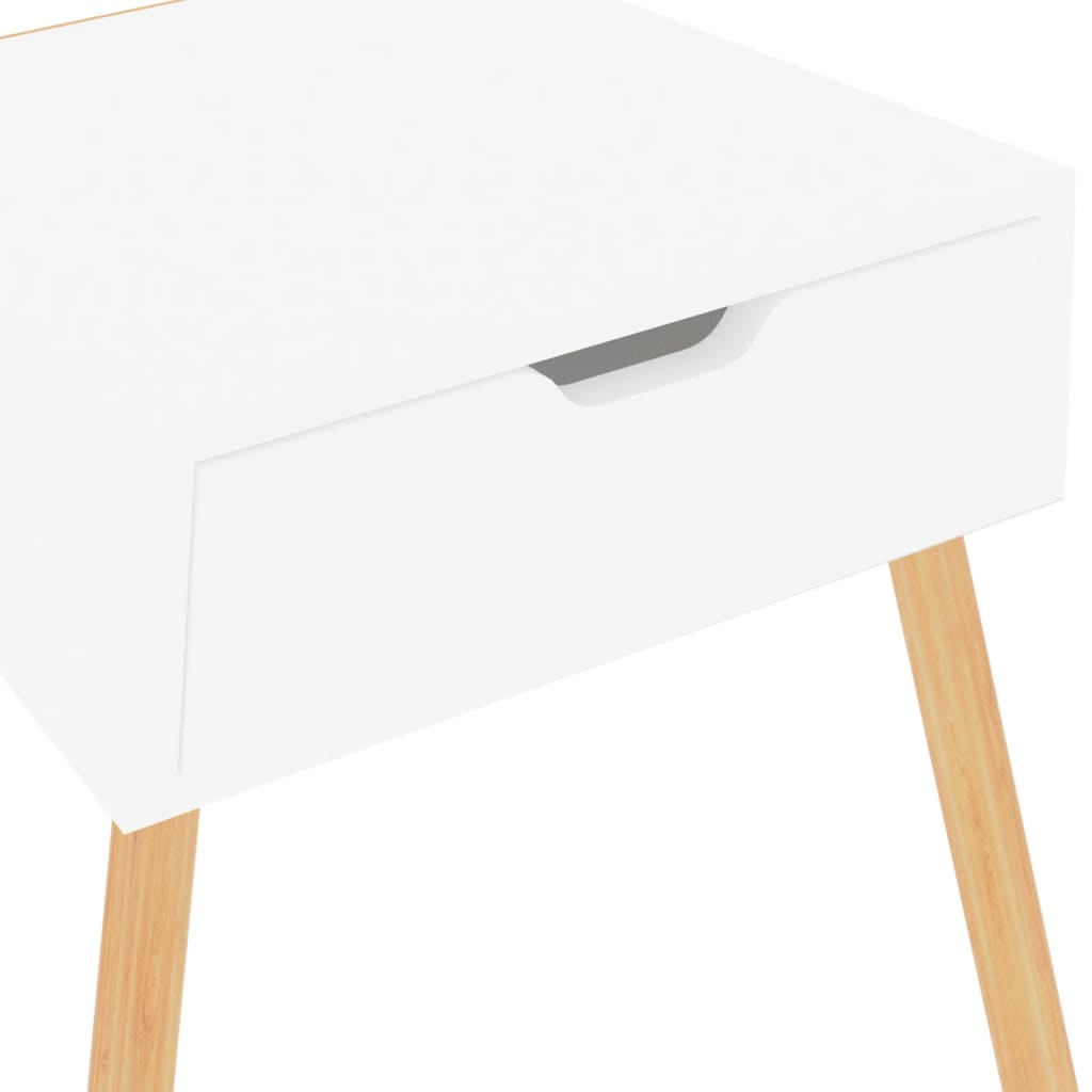 vidaXL Bedside Cabinets 2 pcs High Gloss White 40x40x56 cm Engineered Wood