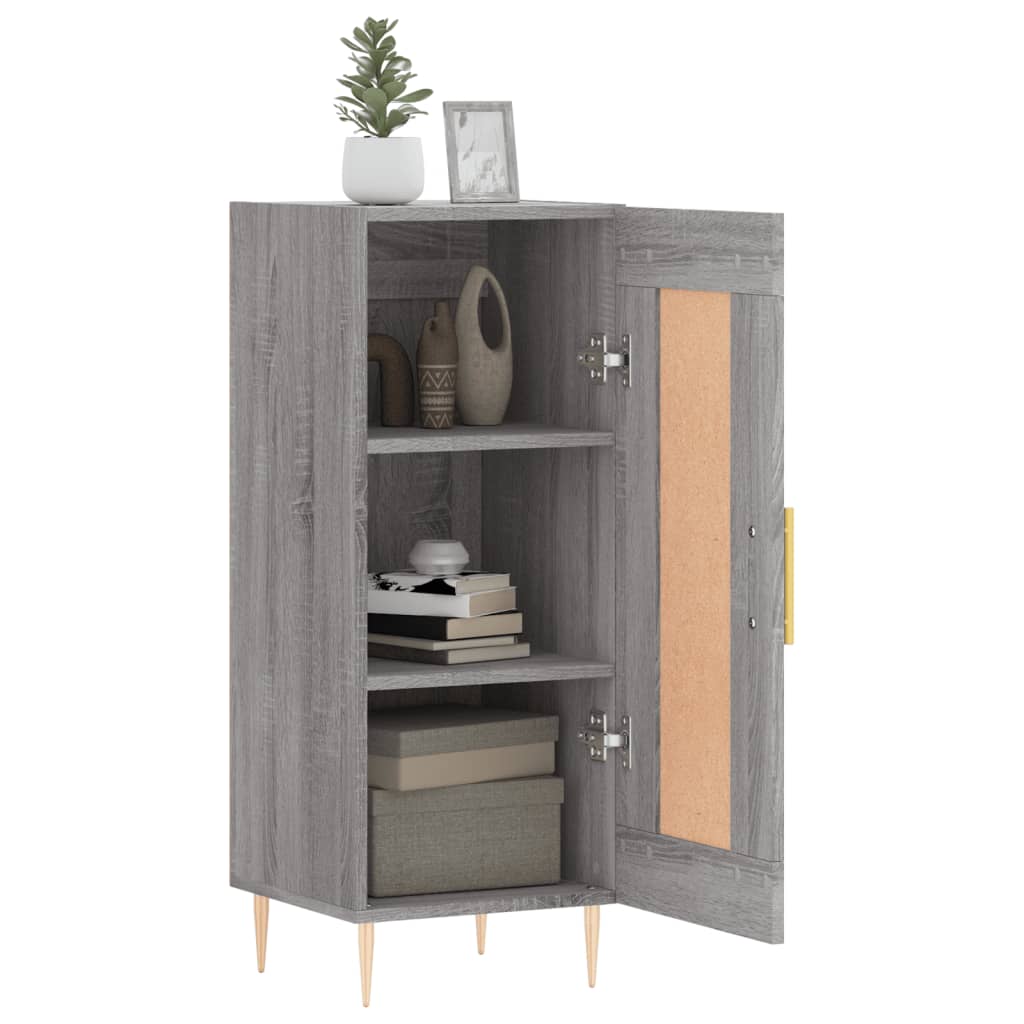 vidaXL Sideboard Grey Sonoma 34.5x34x90 cm Engineered Wood