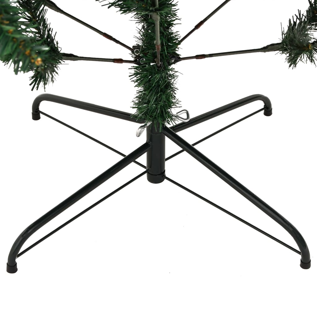 vidaXL Artificial Hinged Christmas Tree with Stand 180 cm