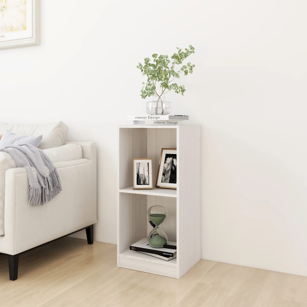 vidaXL Side Cabinet White 35.5x33.5x76 cm Solid Pinewood