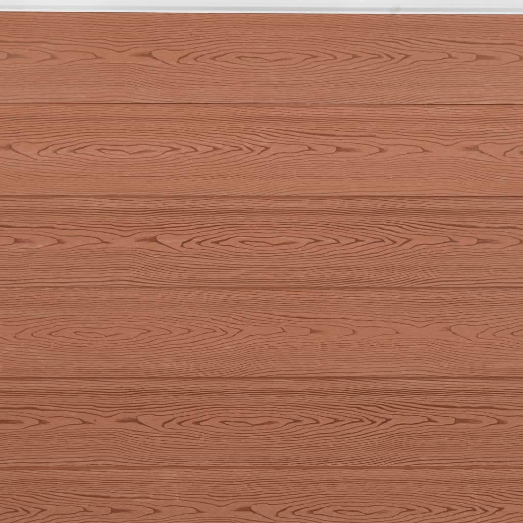 vidaXL Fence Panel Set Brown 526x186 cm WPC