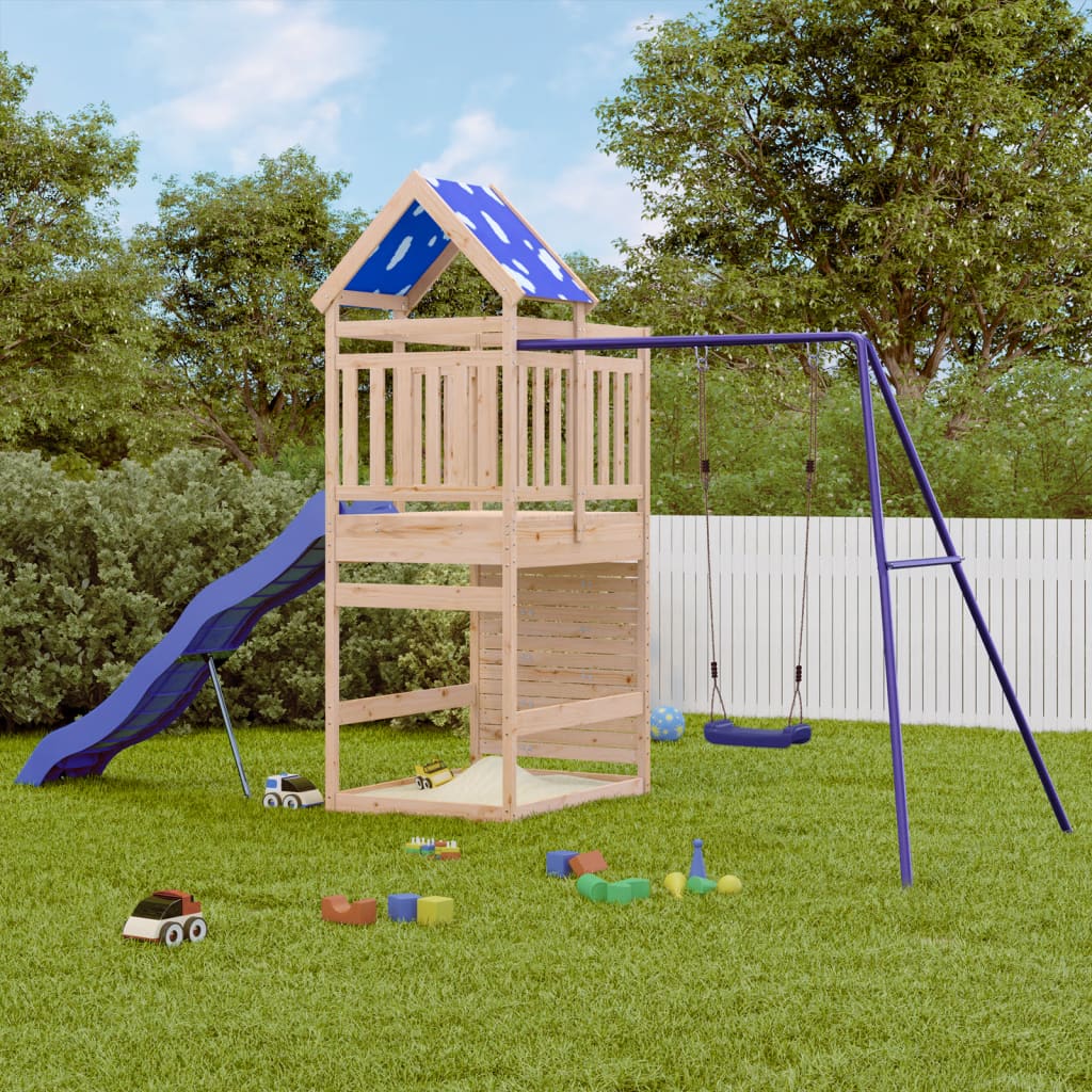 vidaXL Outdoor Playset Solid Wood Pine