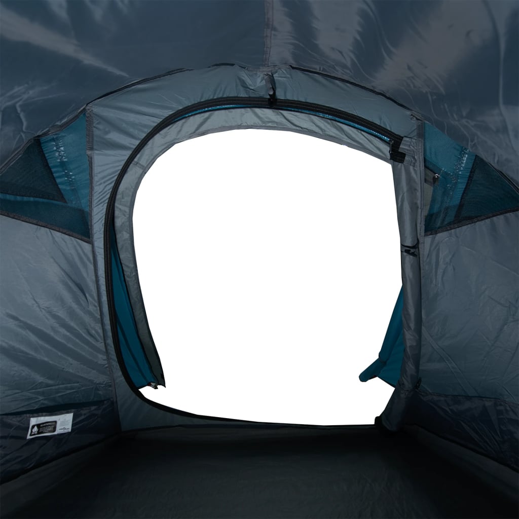 vidaXL Camping Tent Tunnel 2-Person Blue Waterproof