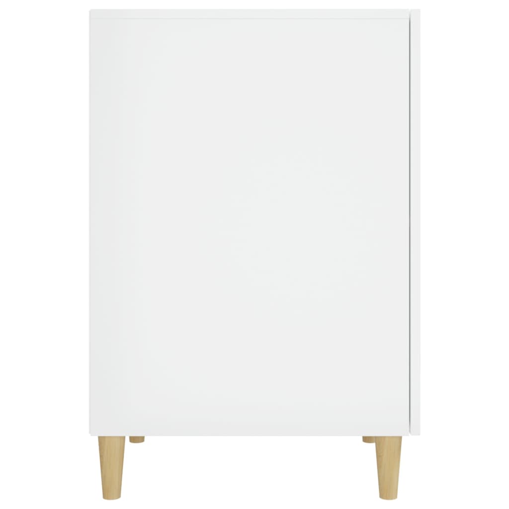 vidaXL Desk High Gloss White 140x50x75 cm Engineered Wood