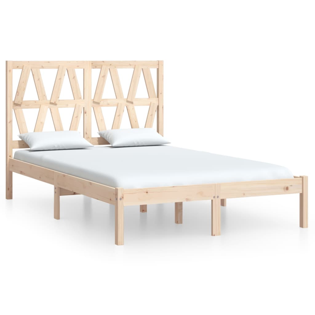 vidaXL Bed Frame without Mattress Solid Wood Small Double