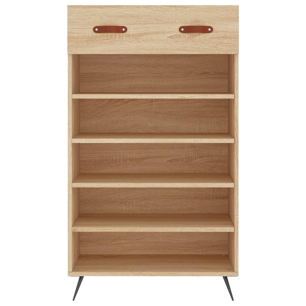 vidaXL Shoe Cabinet Sonoma Oak 60x35x105 cm Engineered Wood