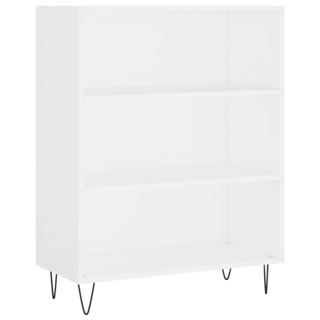 vidaXL Highboard High Gloss White 69.5x34x180 cm Engineered Wood