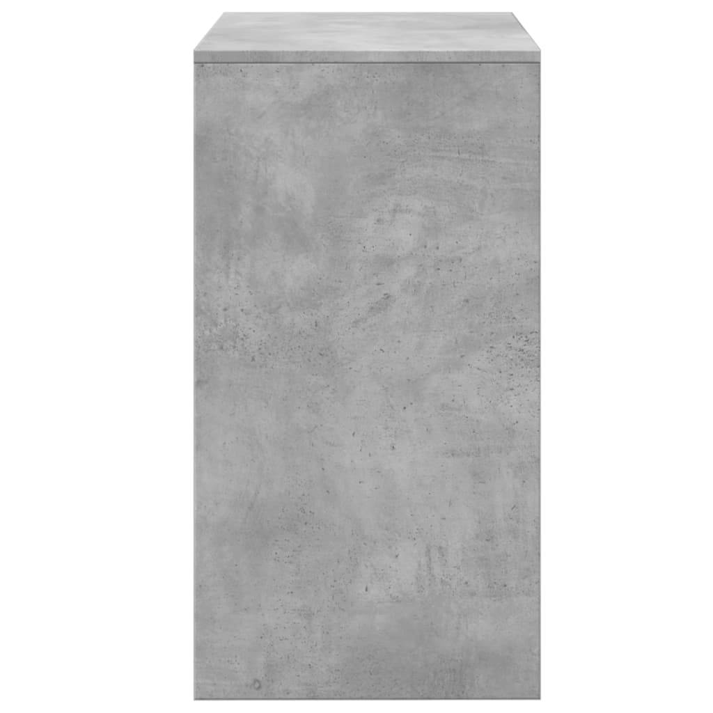 vidaXL Dressing Table and Stool Concrete Grey 60x40x113.5 cm