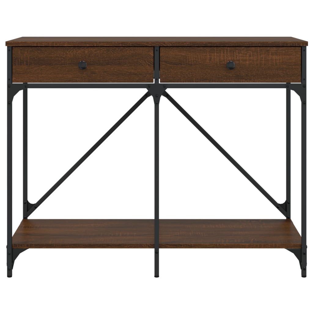 vidaXL Console Table Brown Oak 100x39x78.5 cm Engineered Wood