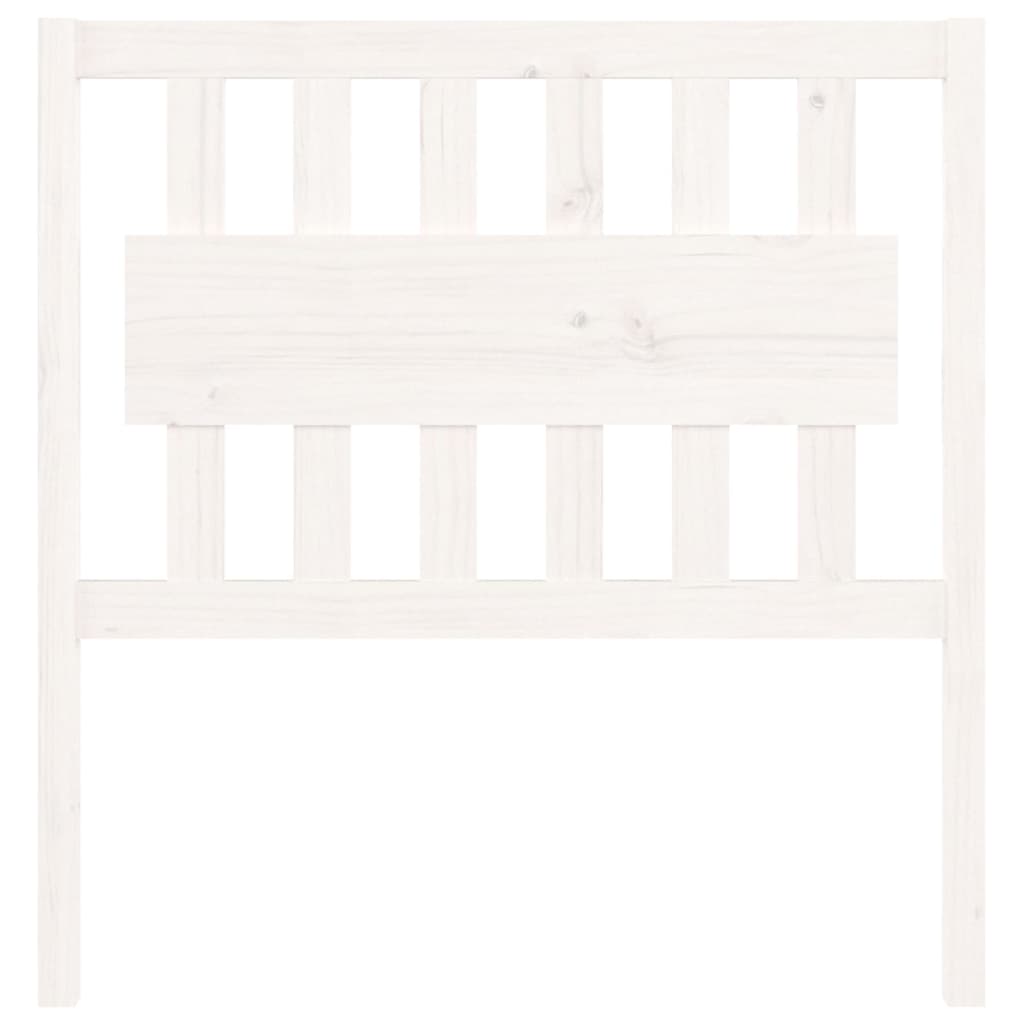 vidaXL Bed Headboard White 95.5x4x100 cm Solid Wood Pine