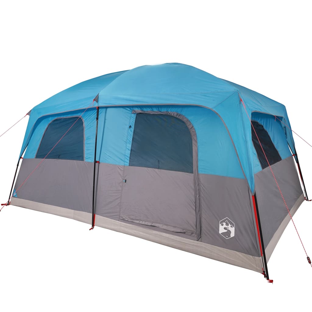 vidaXL Family Tent Cabin 10-Person Blue Waterproof