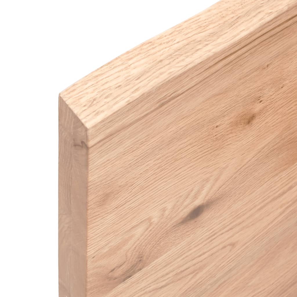 vidaXL Wall Shelf Light Brown 180x30x(2-4) cm Treated Solid Wood Oak