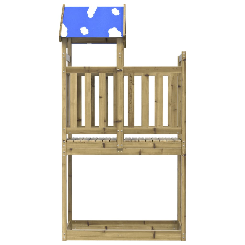 vidaXL Play Tower 110.5x52.5x215 cm Impregnated Wood Pine