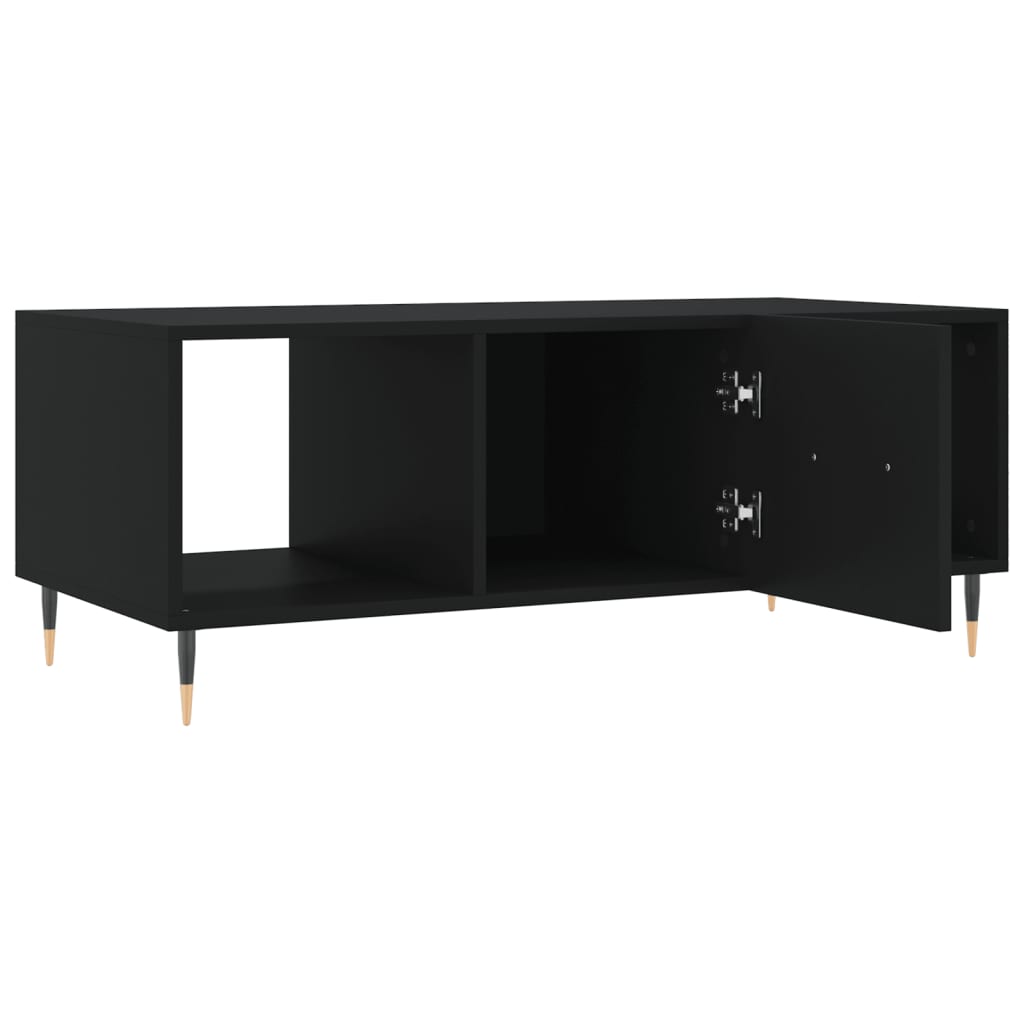 vidaXL Coffee Table Black 102x50x40 cm Engineered Wood