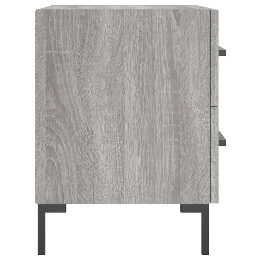 vidaXL Bedside Cabinet Grey Sonoma 40x35x47.5 cm Engineered Wood