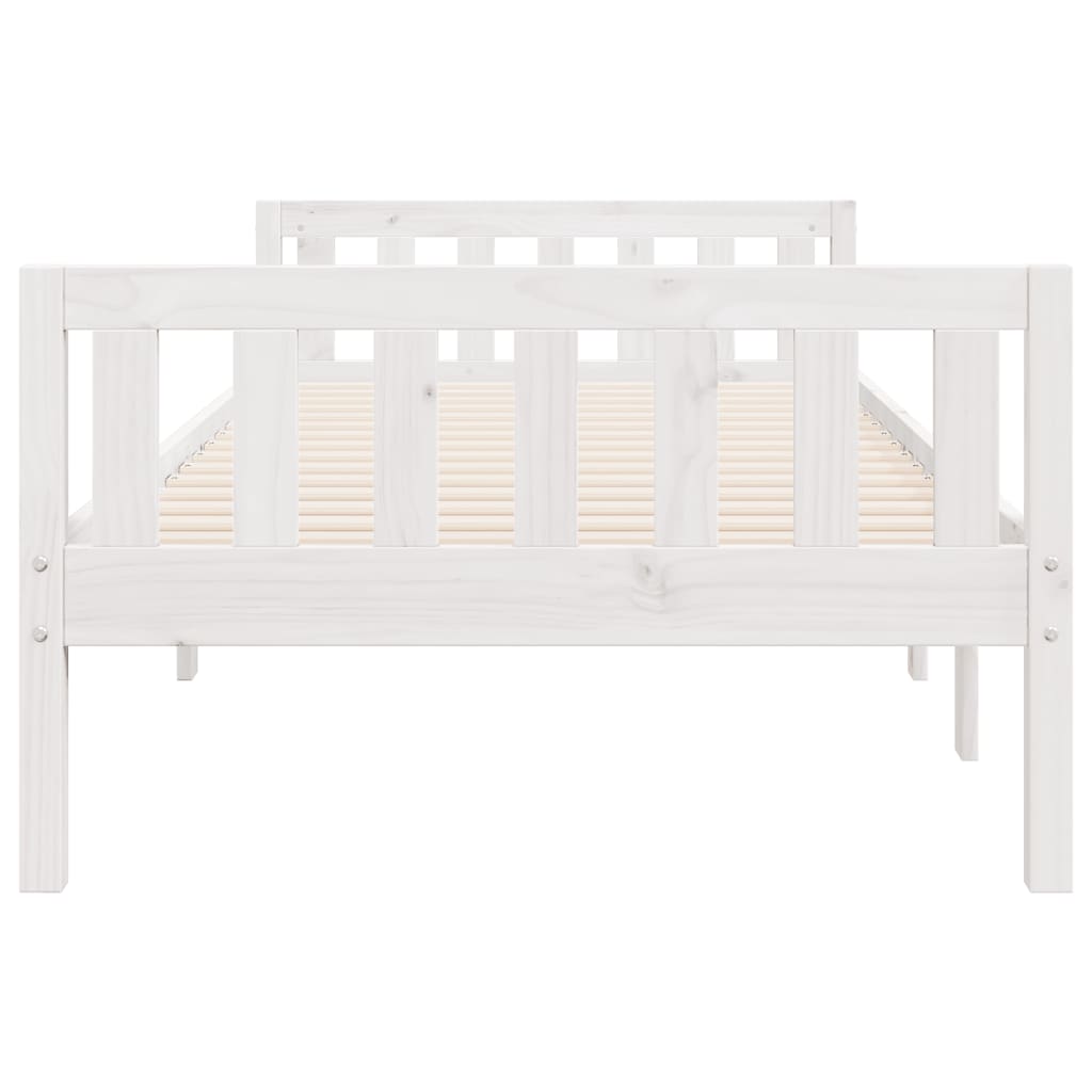 vidaXL Children's Bed without Mattress White 75x190 cm Solid Wood Pine