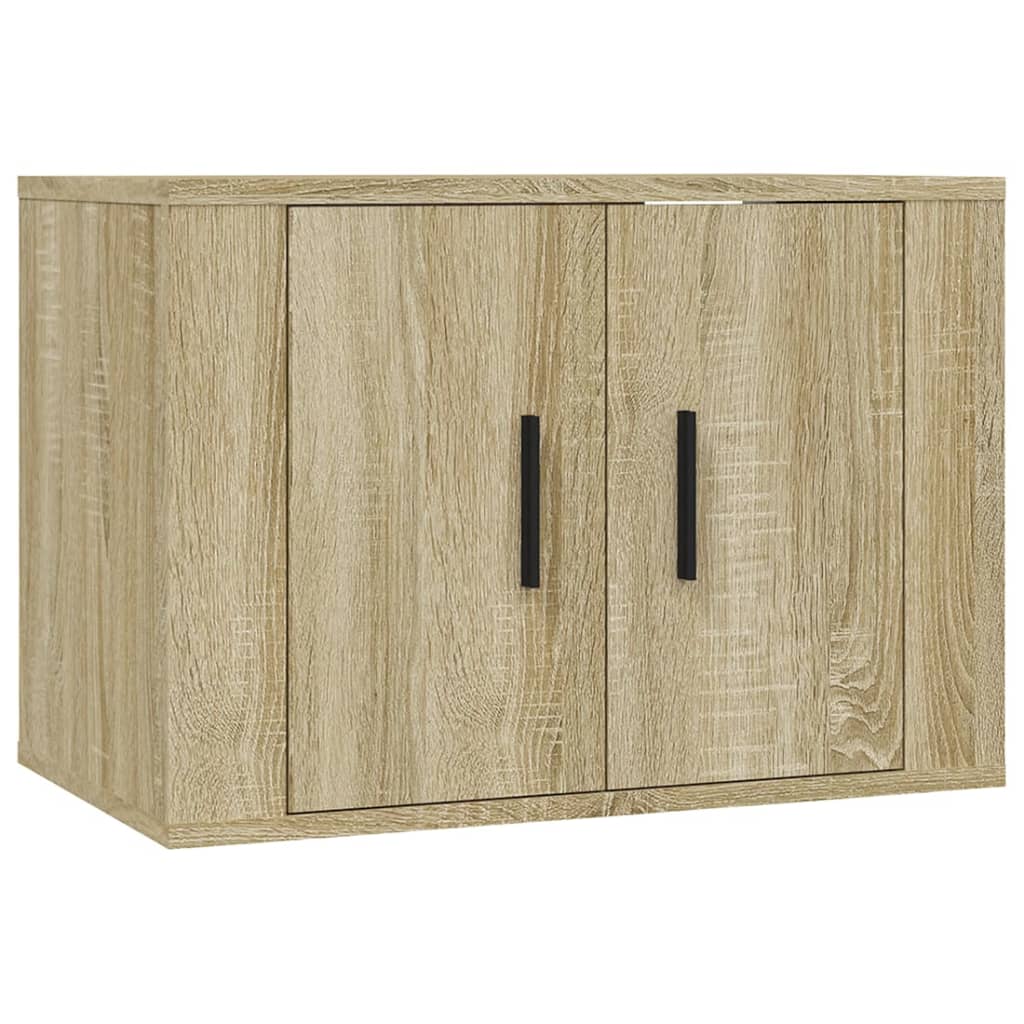 vidaXL 2 Piece TV Cabinet Set Sonoma Oak Engineered Wood