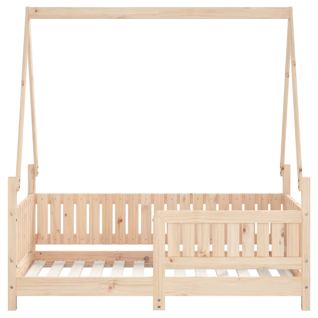 vidaXL Kids Bed Frame 70x140 cm Solid Wood Pine