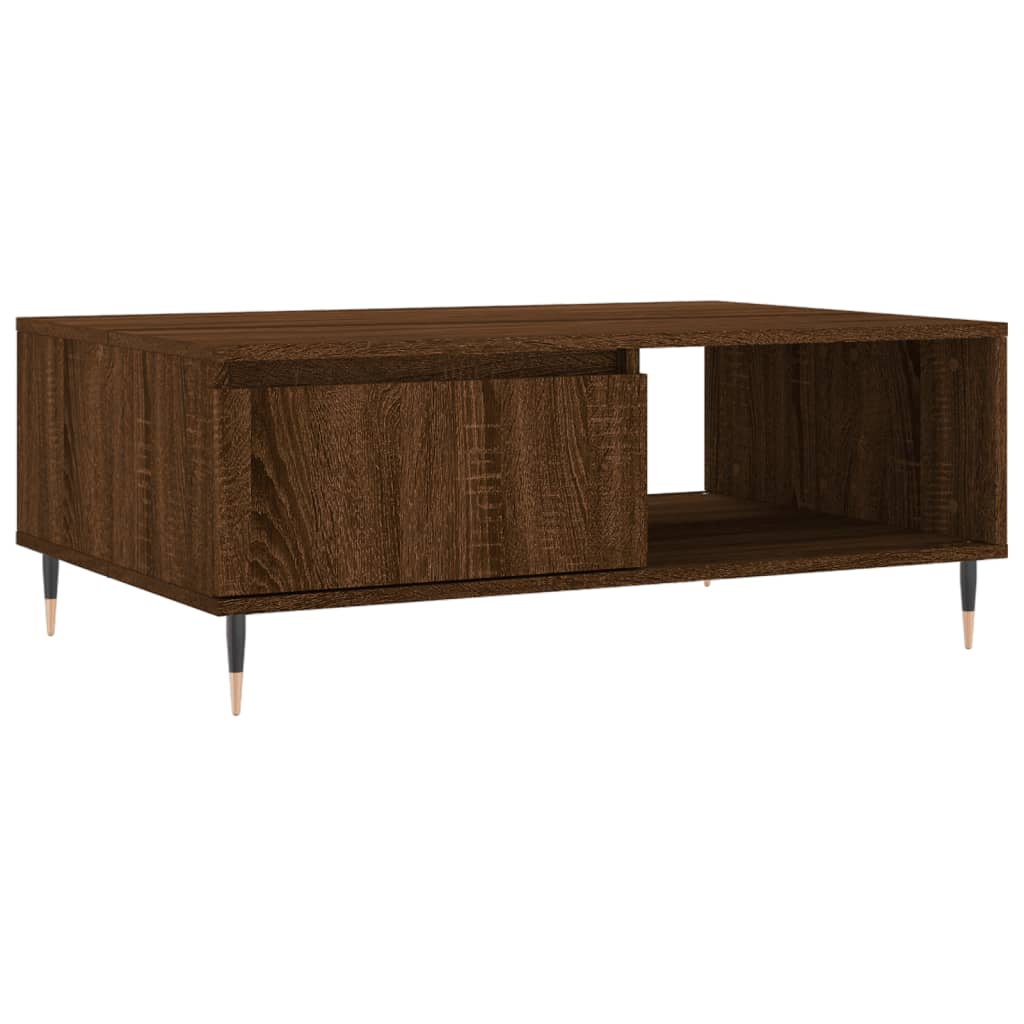 vidaXL Coffee Table Brown Oak 90x60x35 cm Engineered Wood