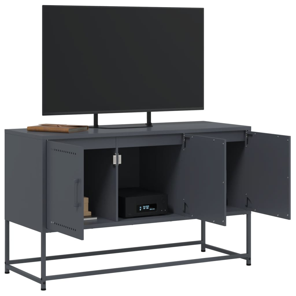 vidaXL TV Cabinet Anthracite 100.5x39x60.5 cm Steel