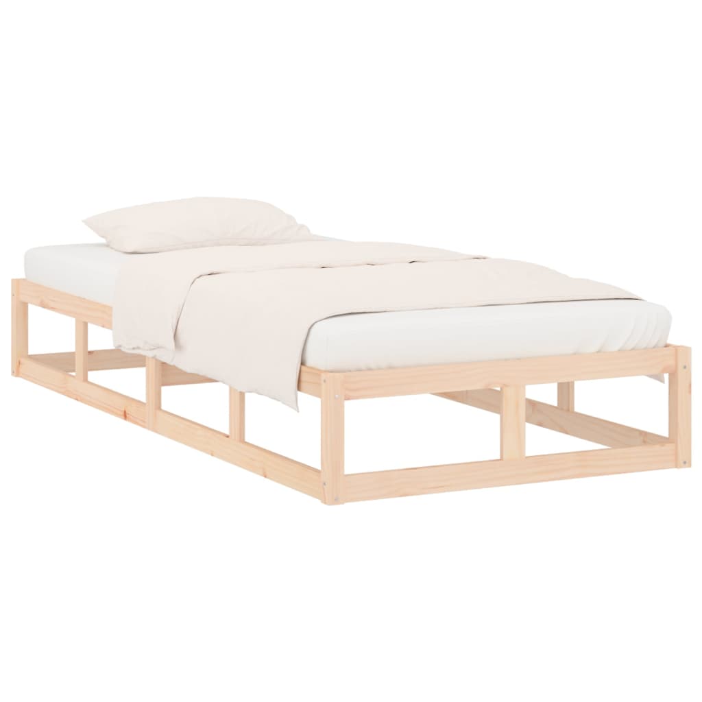 vidaXL Bed Frame without Mattress 90x190 cm Single Solid Wood