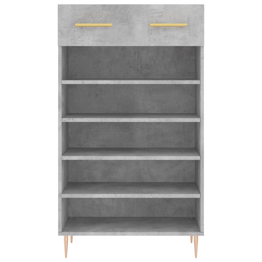 vidaXL Shoe Cabinet Concrete Grey 60x35x105 cm Engineered Wood