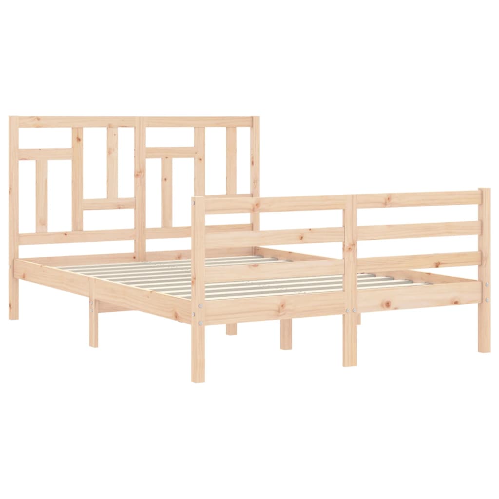 vidaXL Bed Frame without Mattress 120x200 cm Solid Wood