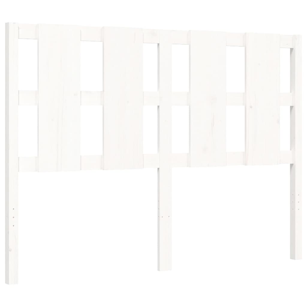 vidaXL Bed Frame without Mattress White 120x200 cm Solid Wood Pine