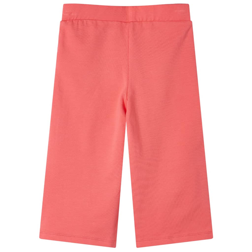 Kids' Pants with Wide Legs Coral 140